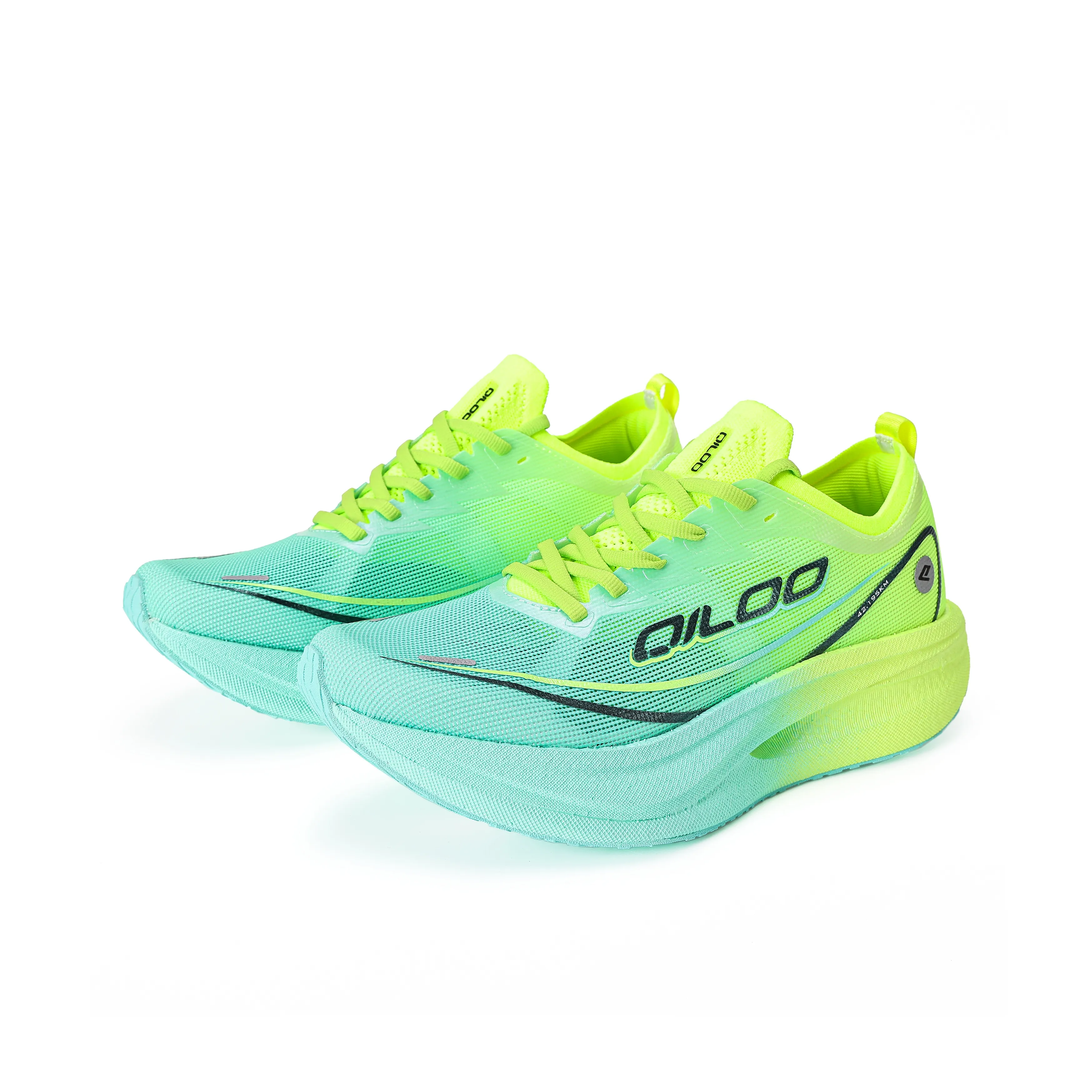 QILOO Устойчивые к истиранию низкие беговые кроссовки унисекс несоответствующие цвета синий и белый фарфор