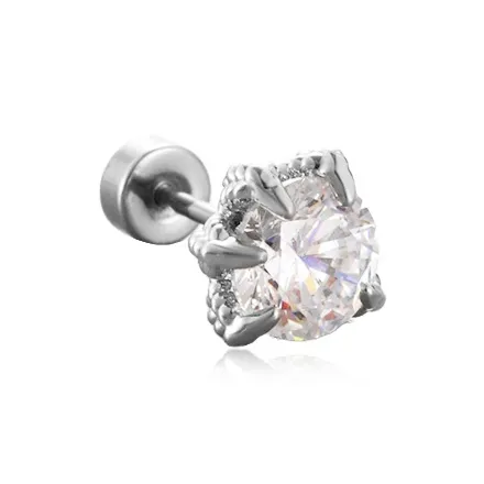 WANLIACC Сплав Dragon Claw Серьги-гвоздики Унисекс