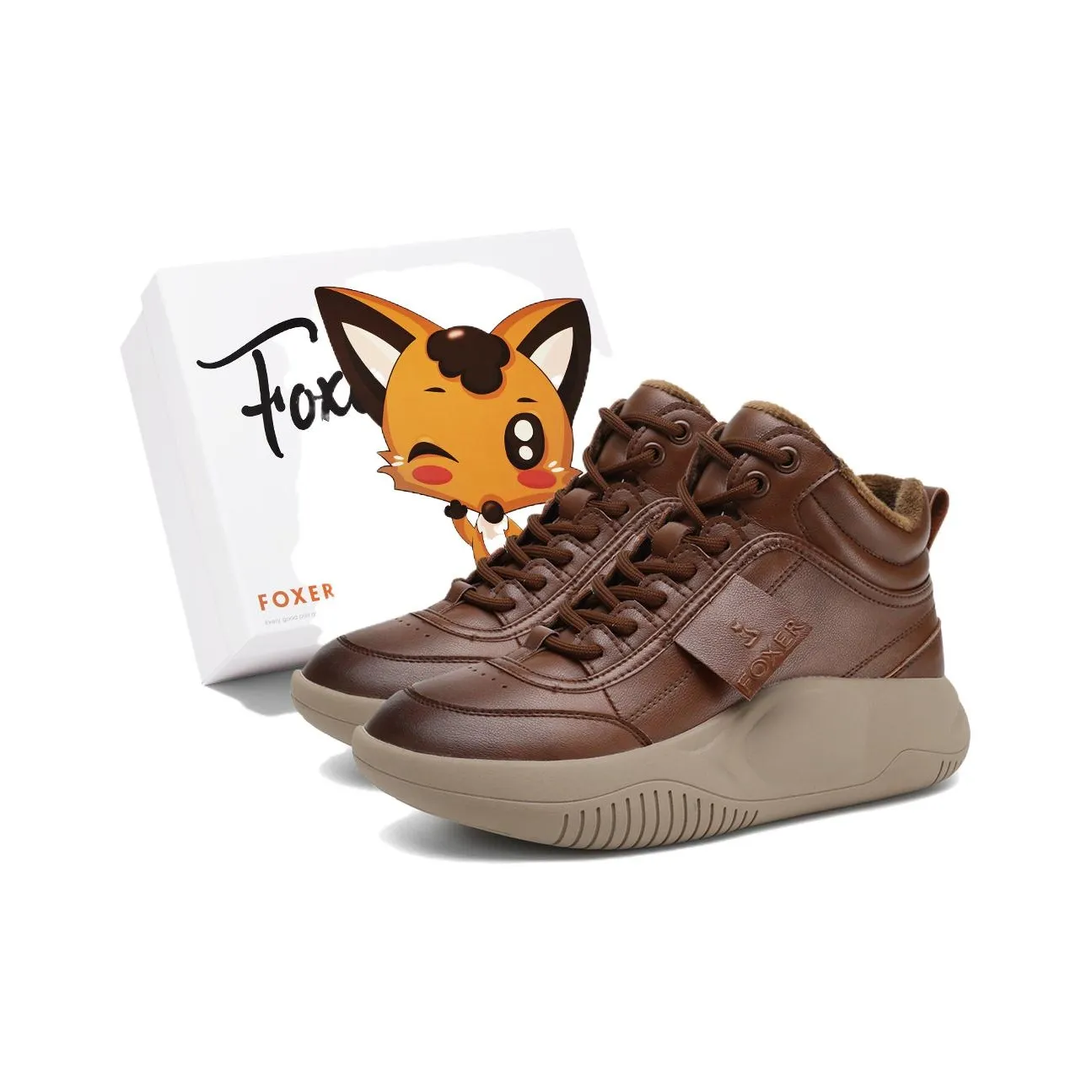 FOXER Chelsea Высота Увеличивающие Устойчивые к Износу Противоскользящие Короткие Ботинки Женские