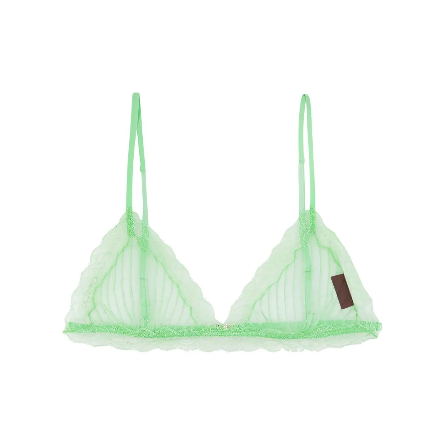 GUCCI Lace Detailed Triangle Bralette