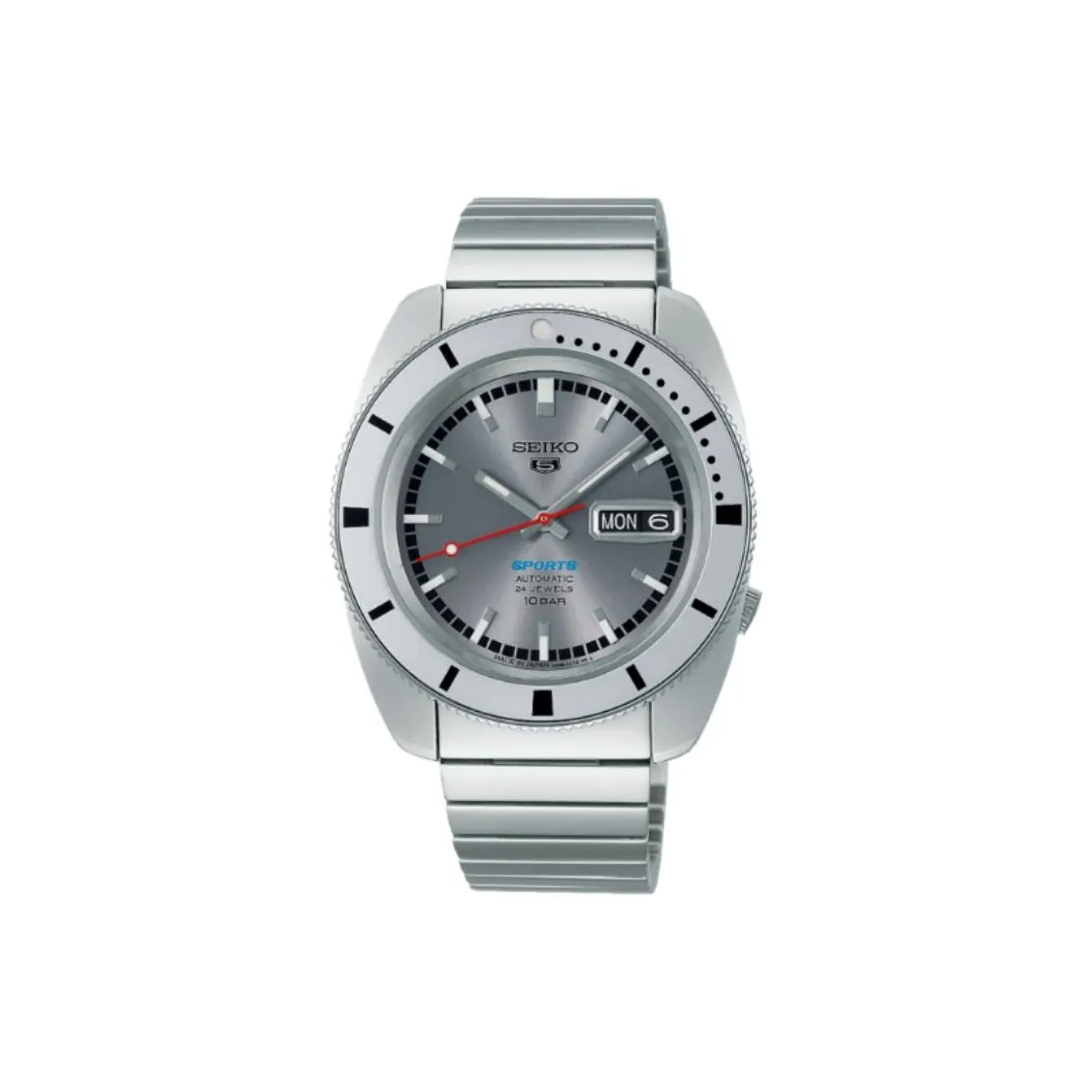 SEIKO Automatic Mechanical Movement Stainless Steel Strap Watch Men's Watches Silver Dial