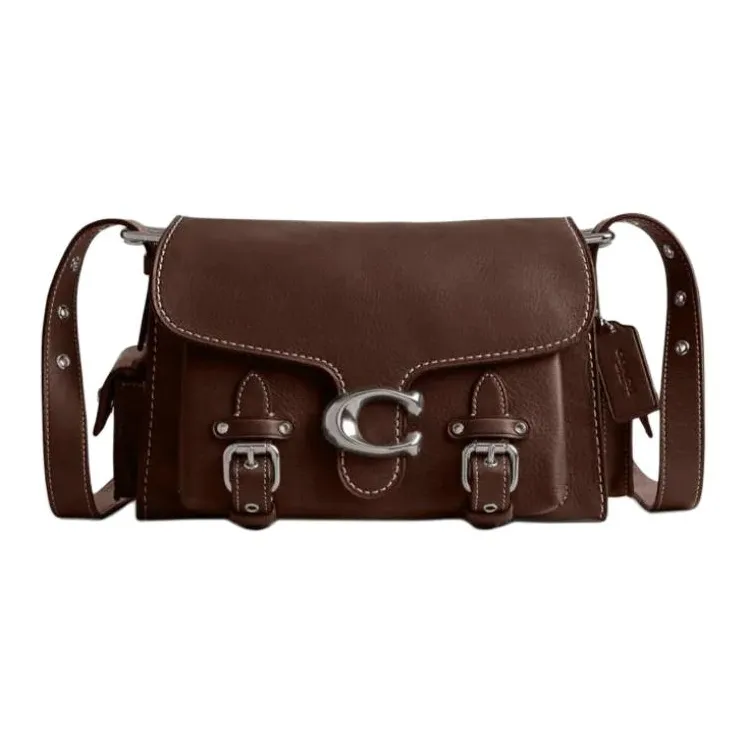 COACH Cargo Soft Tabby Cow Leather Portable Crossbody Bag, Shoulder Bag Medium Size Women's Maple Leaf