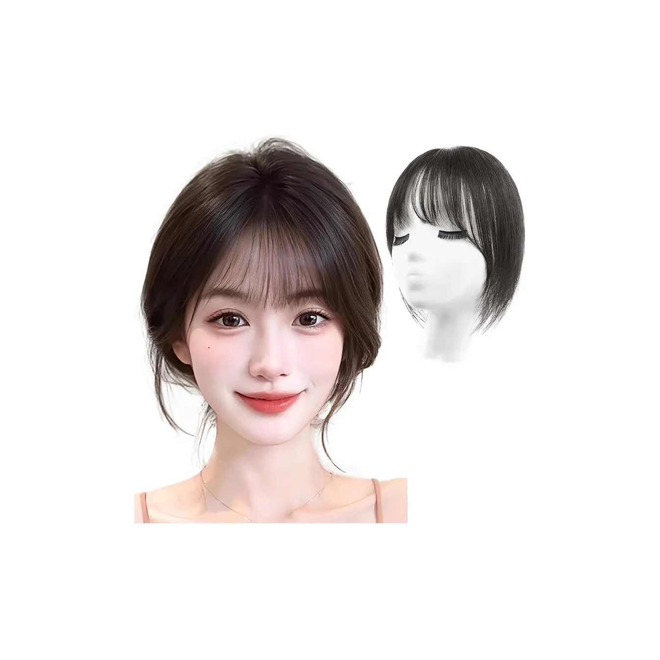 WANWANFENG Топ Волосы Увеличение и Объем Парик Естественный Мокко