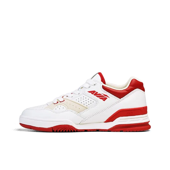 AVIA 855L Series Cushioning Low-Top Vintage Basketball Shoes Women's White Red