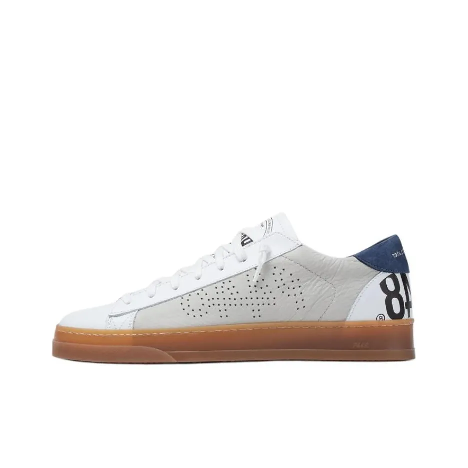 P448 Jack Tide Low Top Skateboard Shoes Unisex White Blue