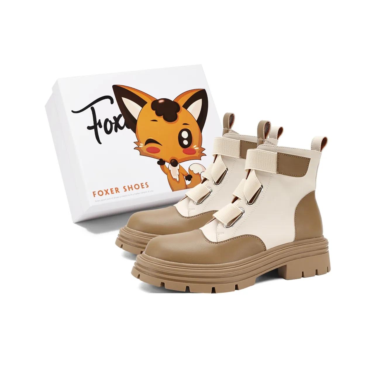 FOXER MID Голень Ботинки Мартин Boot Женские