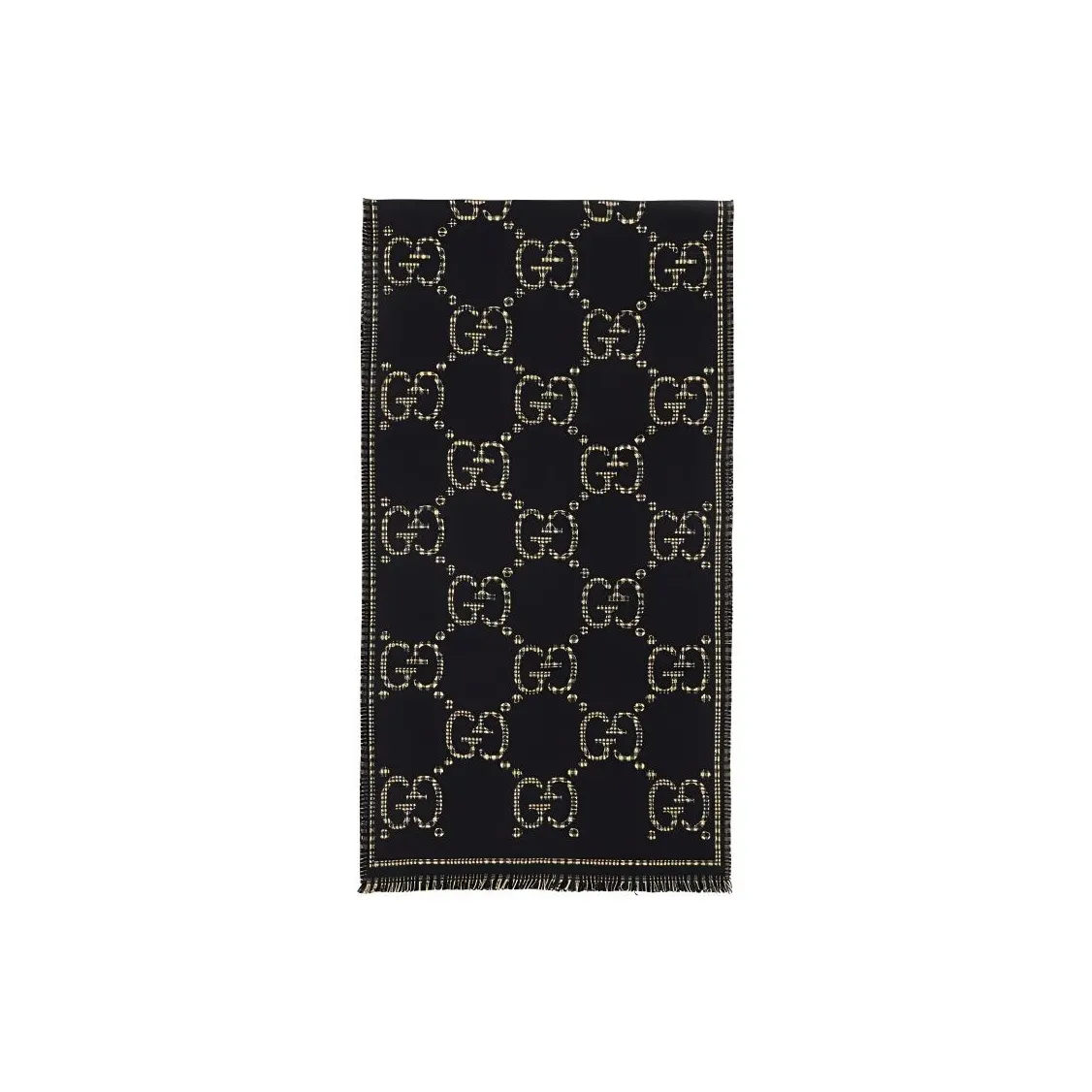 GUCCI Check Gg Wool Scarf