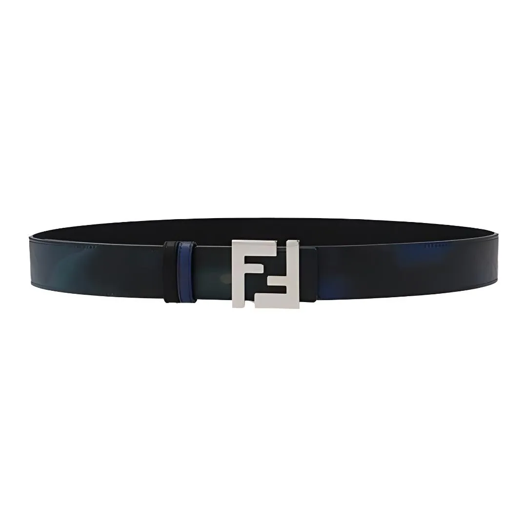 FENDI Leather Belts Men's Blue