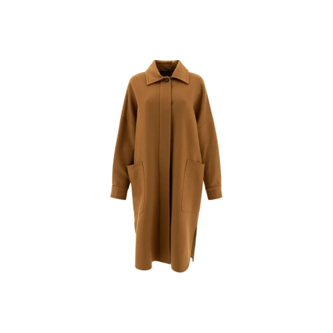 MaxMara Baruffa Button Detailed Oversized Coat