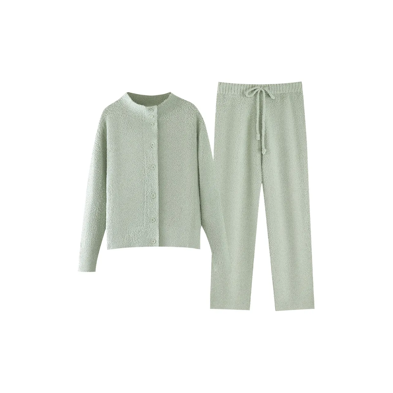 ZumashL Luxury Designer Series Pajama Set Women's Sea Foam Green