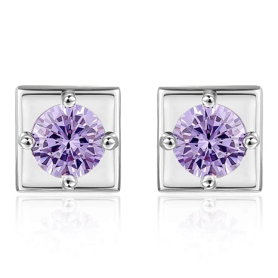 MSCAT 925 Sterling Silver Stud Earrings Unisex
