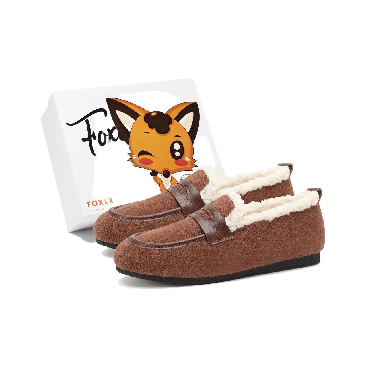 FOXER Birkenstock Insulated Shoes Women's Casual Shoes Low Heel Women's