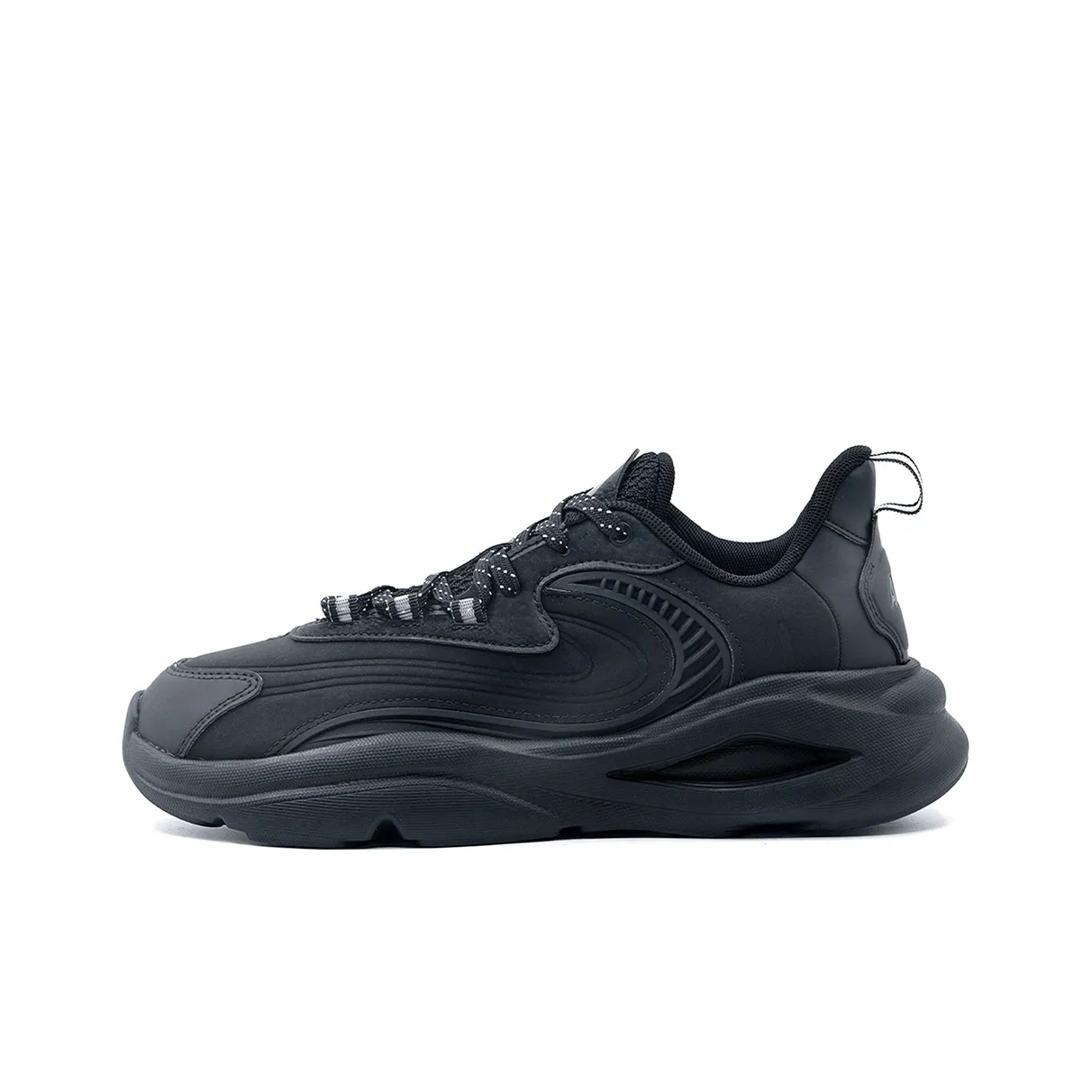 Anta Trendy Worship MAX Anti Slip Wear Resistant Low Top Casual Shoes Men's Black