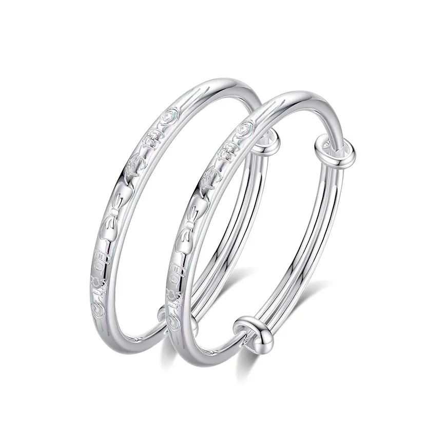 MIAOYINGE 999 Fine Silver Bangles Women's