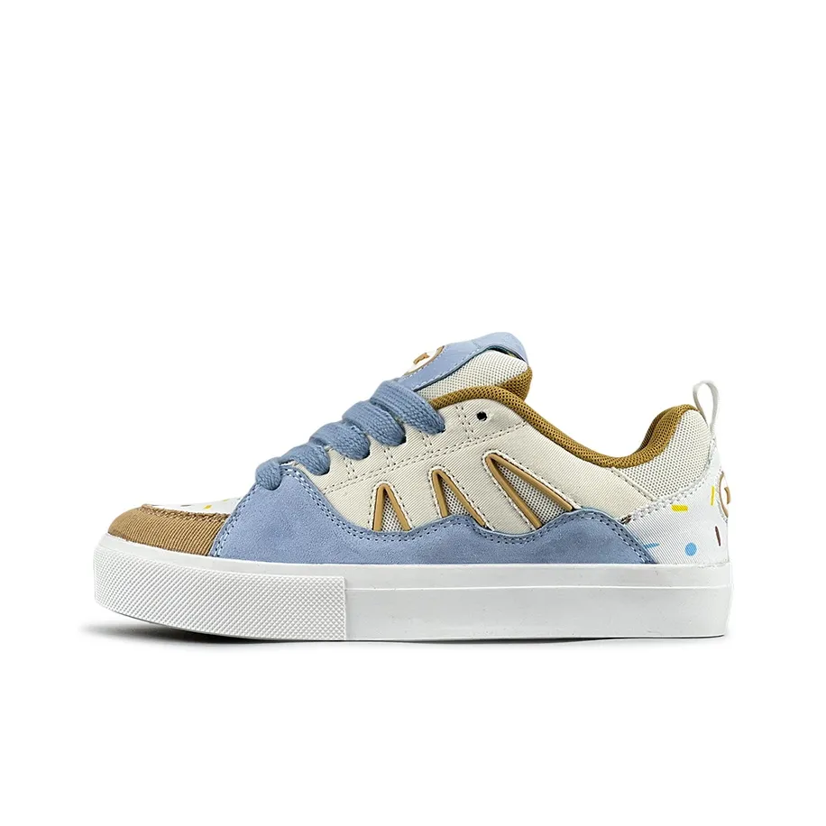 VFDF Ice Cream Ice Cream Противоскользящие Устойчивые к истиранию Низкие Скейтборд Кроссовки Унисекс Бежево-Синий