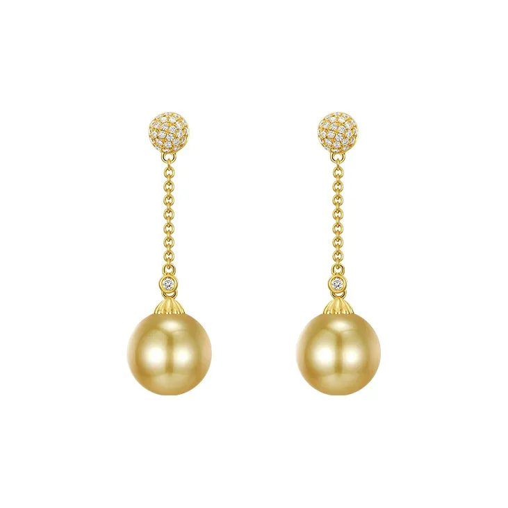 HEZUAN Saltwater Pearl Earrings Women's