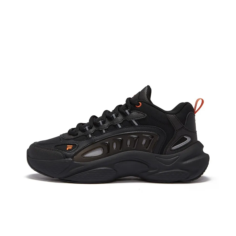 FILA FUSION SKY TRAIL Slip-resistant Abrasion-resistant MID Топ Casual Men's Black FILA FUSION SKY TRAIL Противоскользящий Устойчивый к истиранию MID Топ Повседневный Мужской Черный