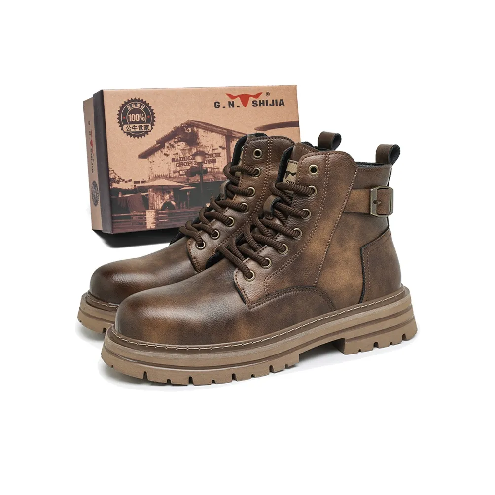G.N.SHIJIA Байкер Тактический Короткий Мартин Ботинок Мужской