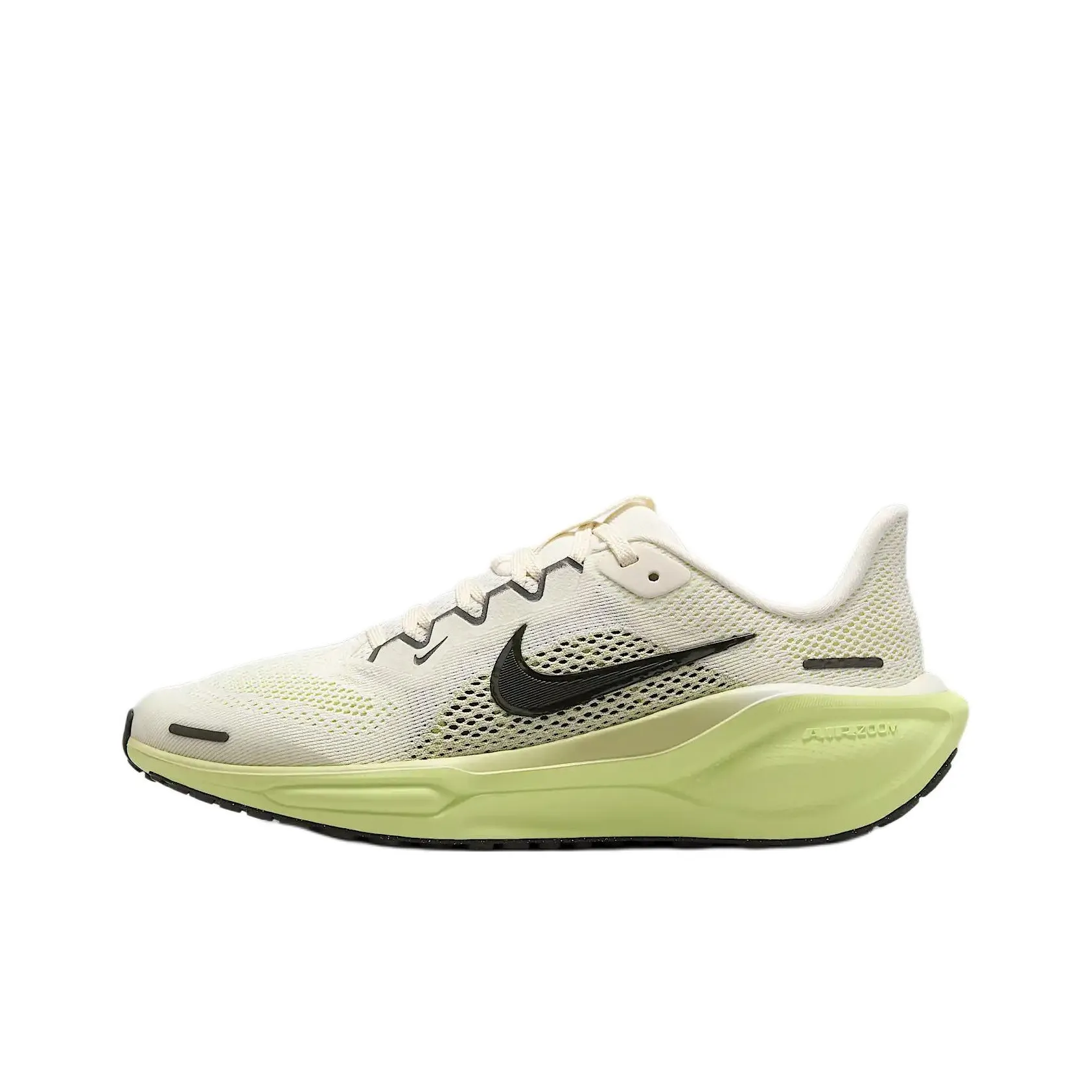 Nike Pegasus 41 Slip Устойчивый к истиранию Низкий Топ Детская Беговая Обувь Бежевого цвета