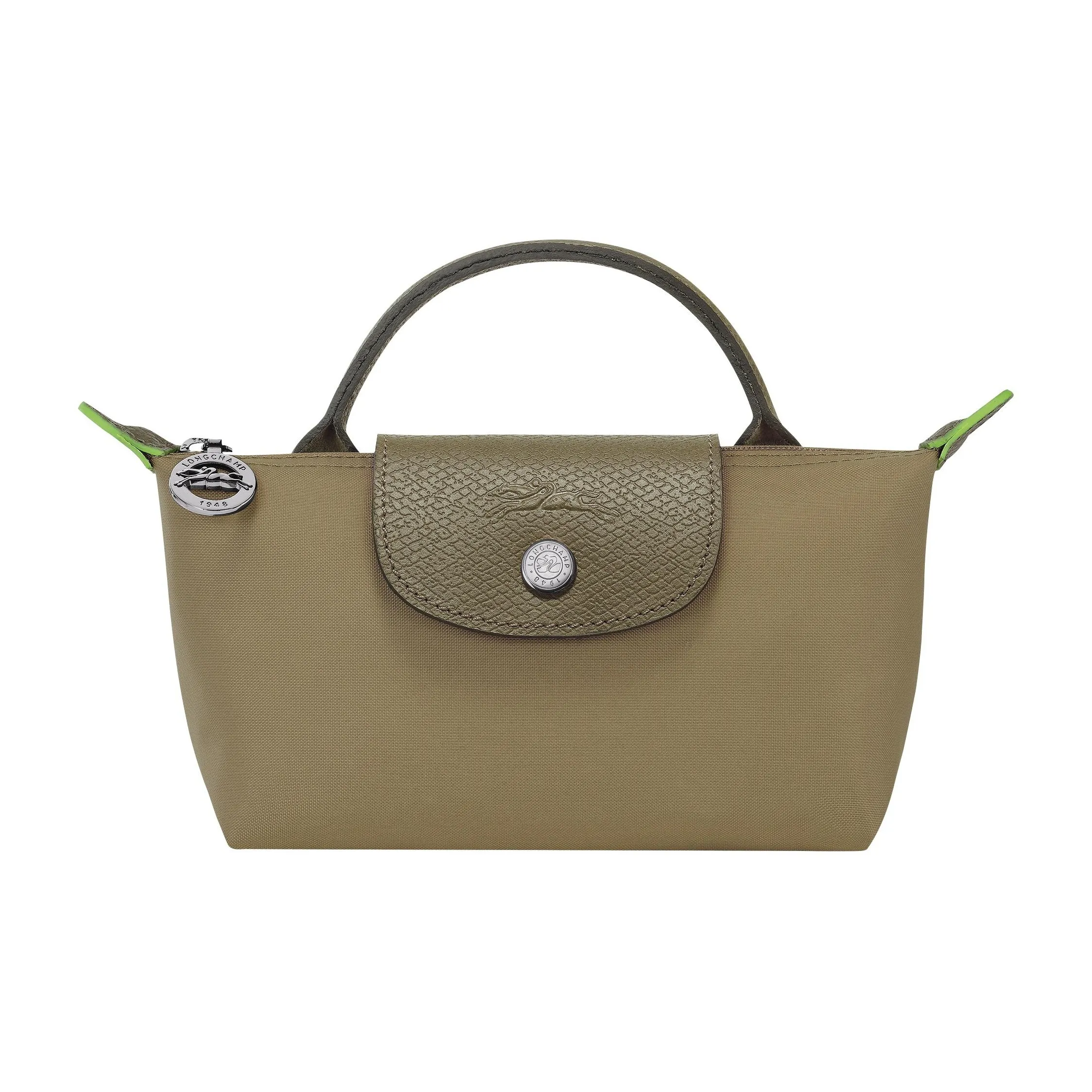 LONGCHAMP Le Pliage Green Переработанный полиамид Пельмени Сумка Женская Артихок