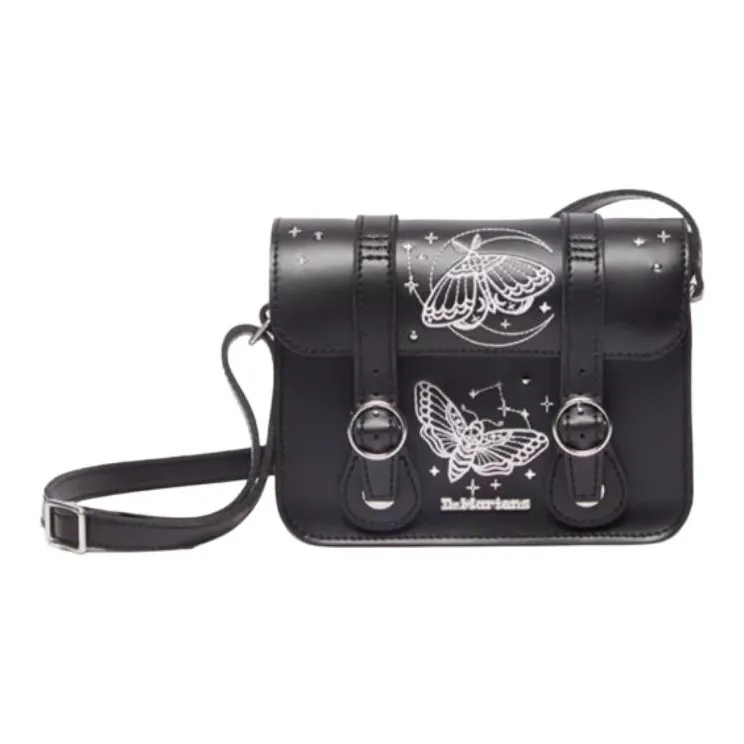 Dr.Martens Cow Split Leather Satchel Bag Shoulder Bag Medium Size Women's Black
