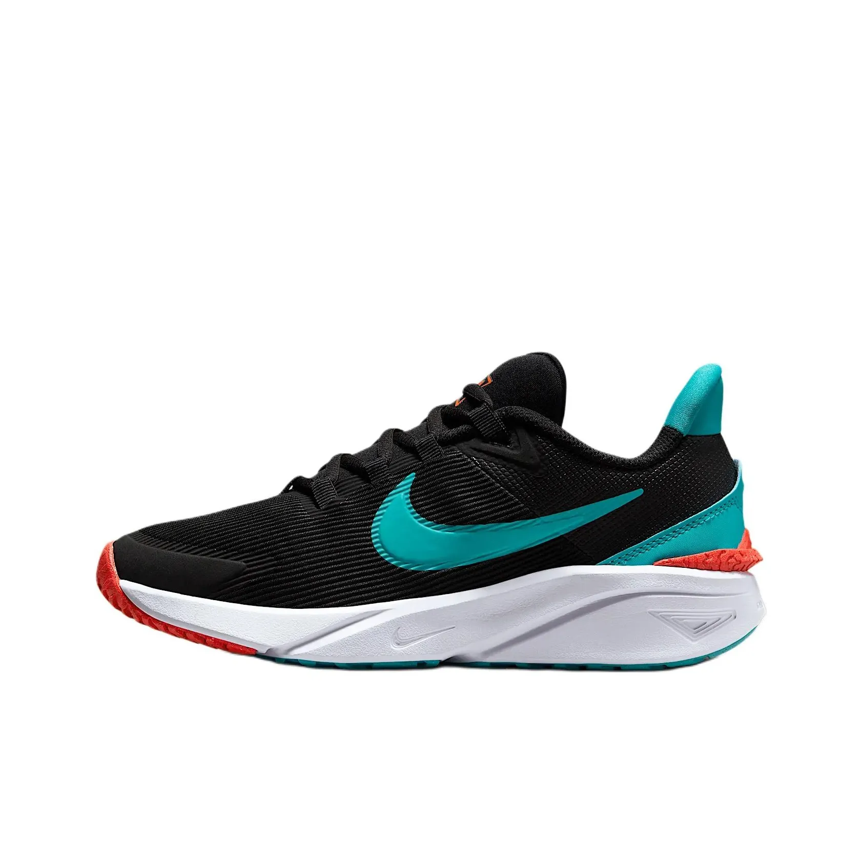 Nike Star Runner 4 Slip-Resistant Abrasion-Resistant Low Top Детская Беговая Обувь Черная
