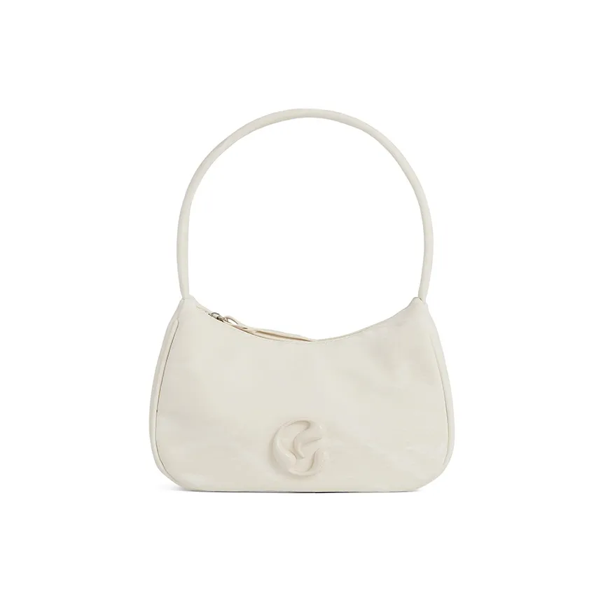 JACD ПУ (полиуретан) Сумка через плечо Средняя Женская Черная Белая