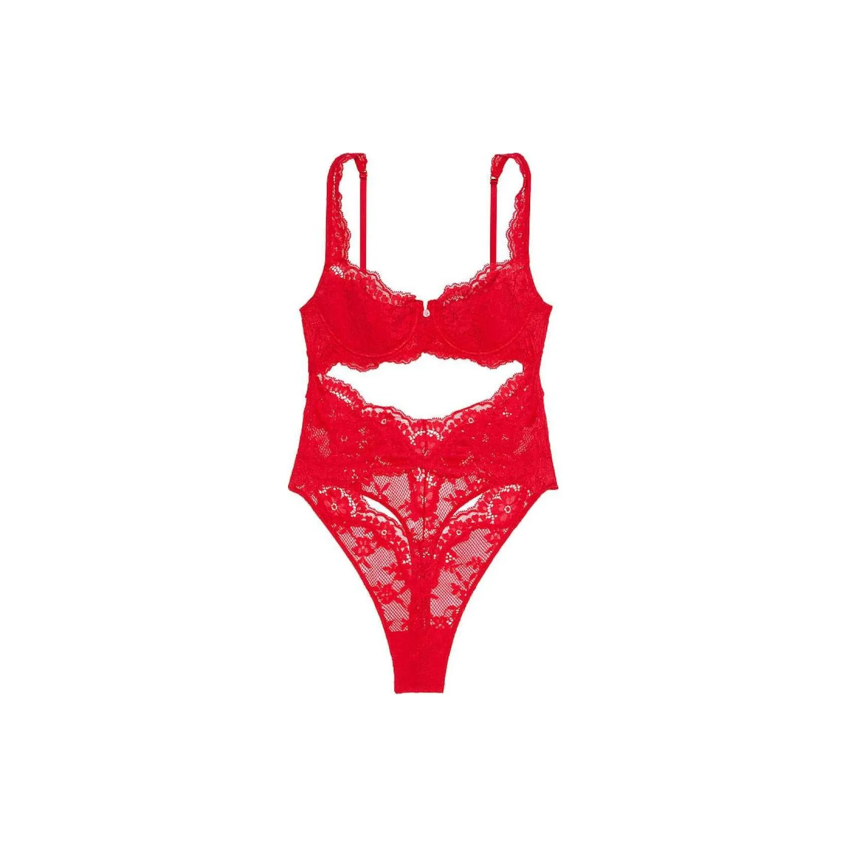 Victoria's Secret 24 BIG Show Коллекция VERY Сексуальный Комбинезон Женские Spicy Перечно-красный