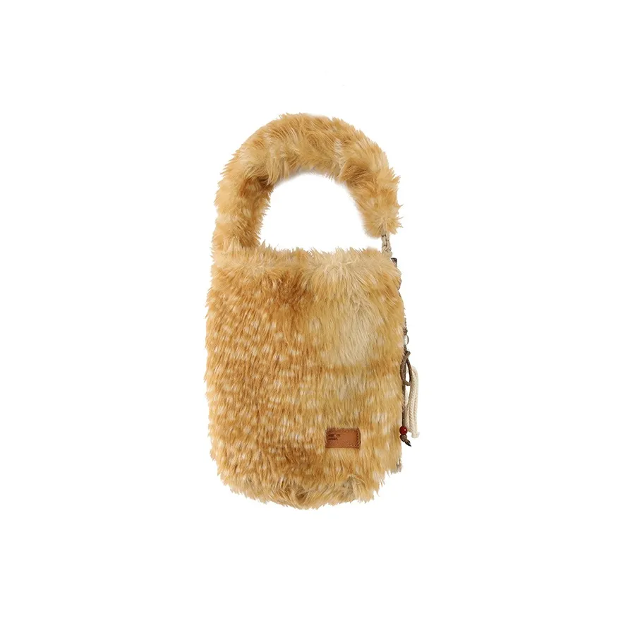 Crying Center Fabric Handbag Women's Deer Wool