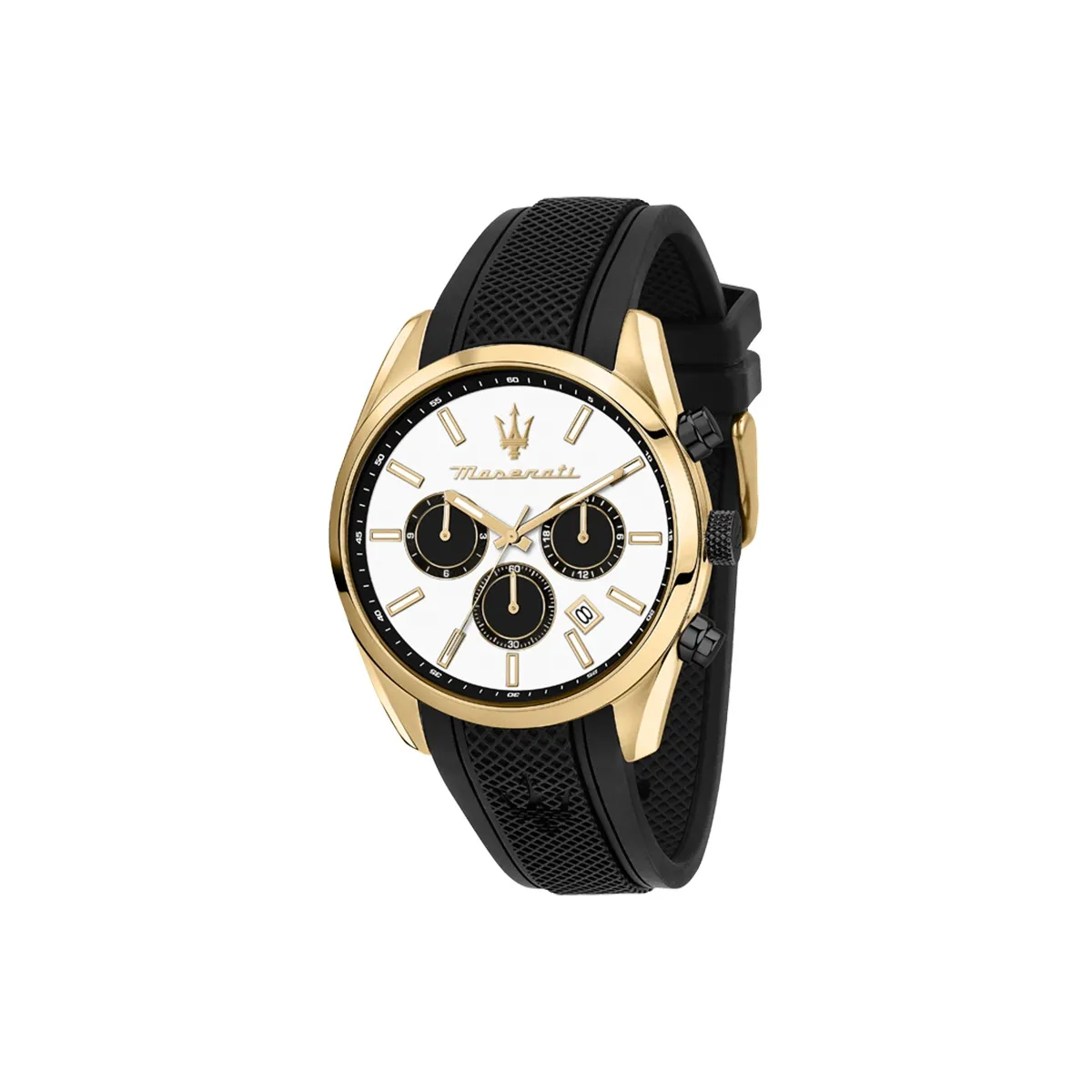 Maserati Мужские часы Кварцевый механизм Белый циферблат Роскошная коробка
