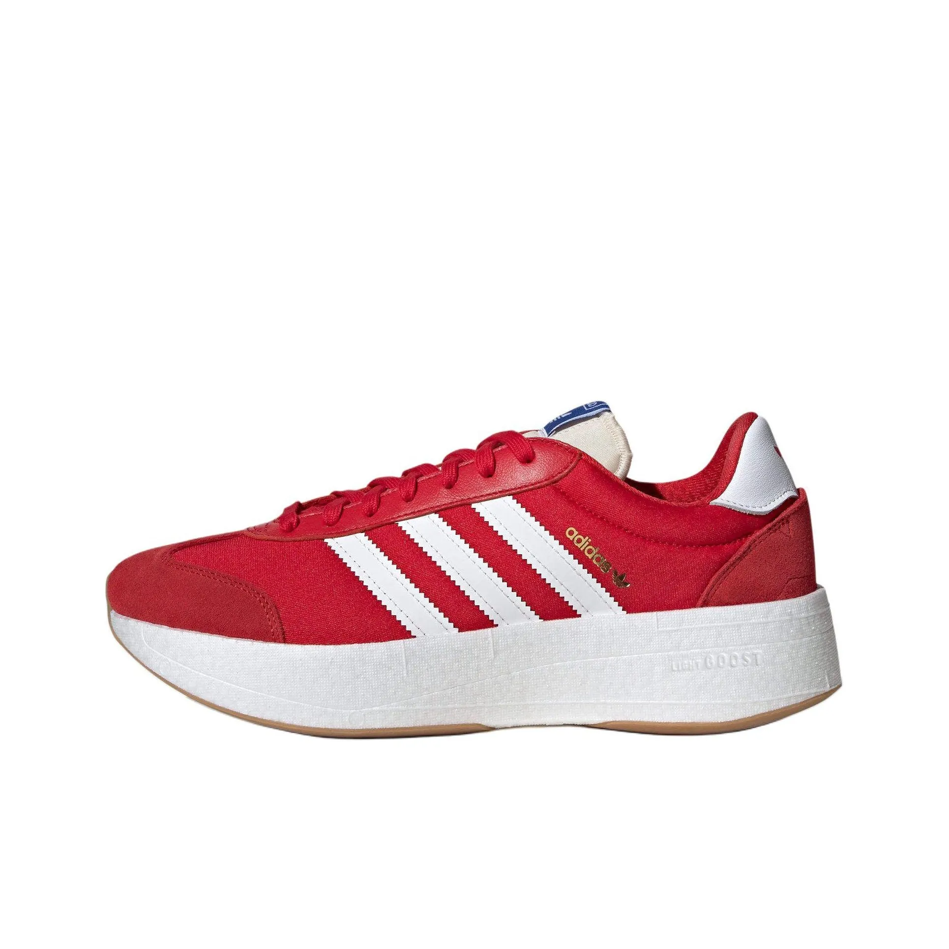 Adidas Originals Городской Низкий Топ Повседневный Городской Коммутирование Беговые кроссовки Унисекс Красный Белый