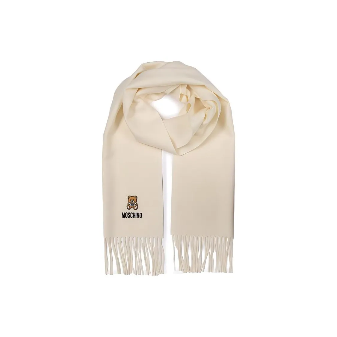 MOSCHINO Вязаные шарфы Унисекс Экрю