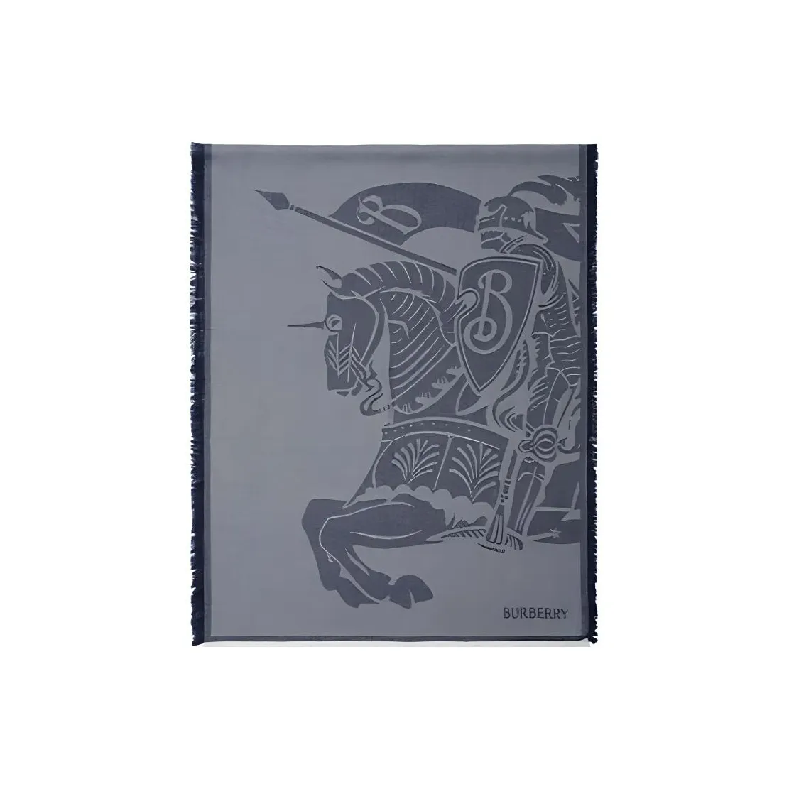 Burberry Knit Scarves Women's Blue Gray