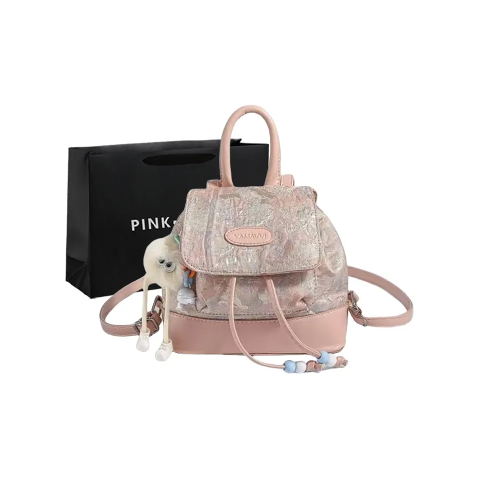 PINK·LAND ПУ (полиуретан) Рюкзак Стандартный Женский Розовый Серебряный Синий Фиолетовый