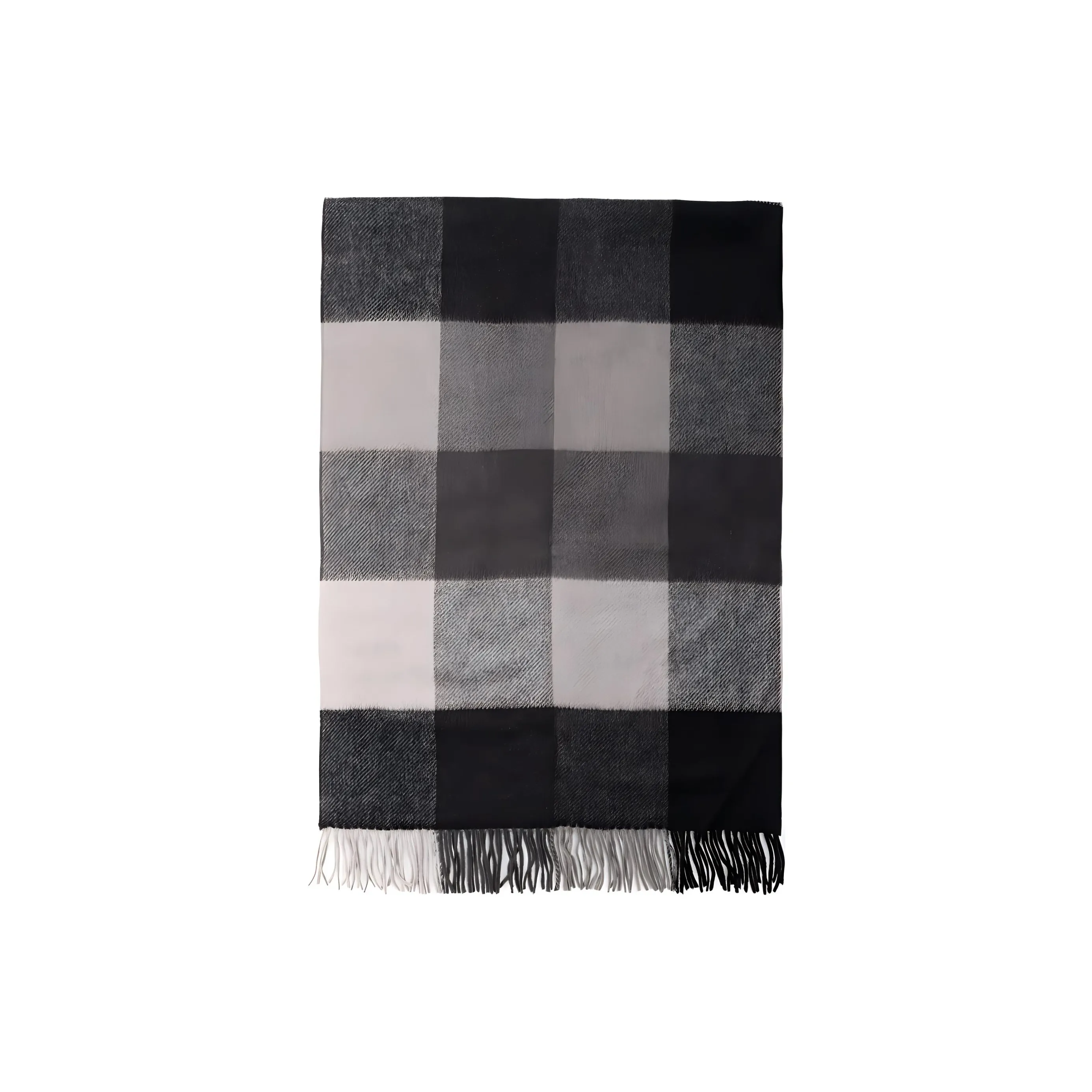 COACH Вязаные шарфы Мужской Черный Серый