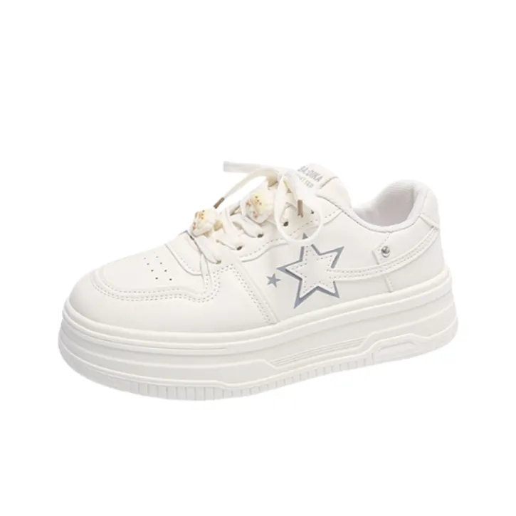 PARK DANCE Низкие кроссовки для скейтбординга женские цвет экрю