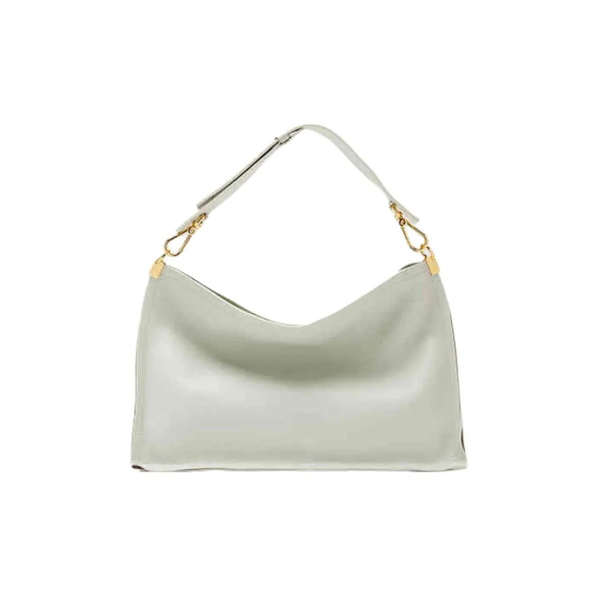 COCCINELLE Коровья кожа Сумка на плечо Большая Женская Селадоновый зеленый Warm Light Серый