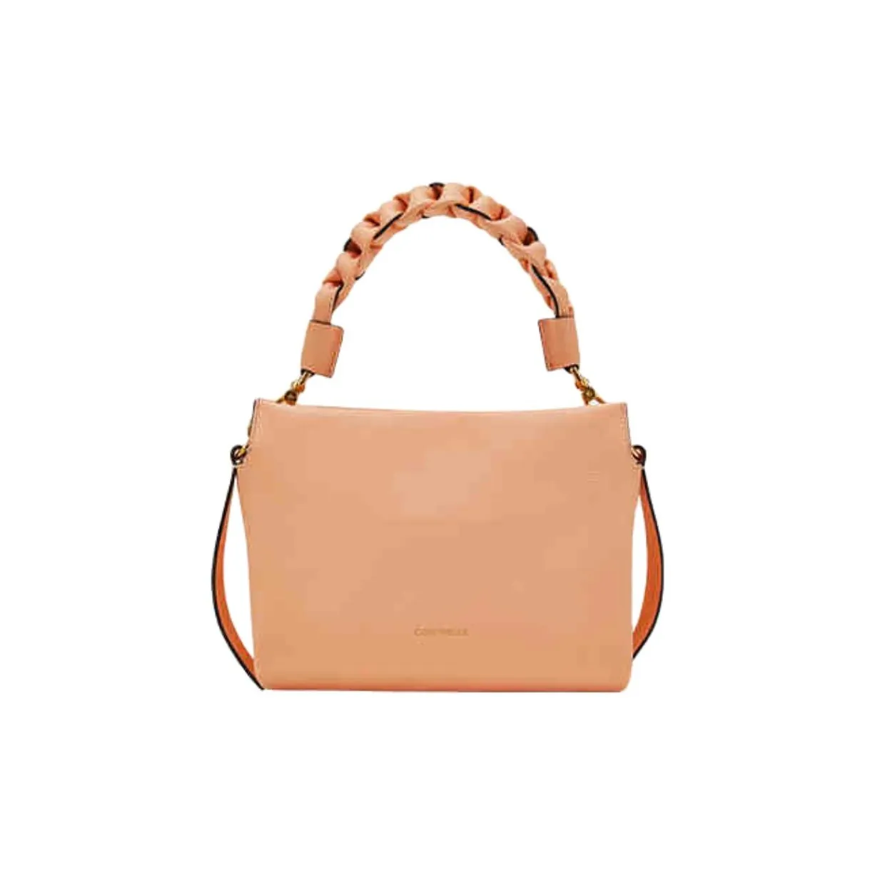 COCCINELLE Коровья кожа Сумка через плечо среднего размера женская абрикос персик красный