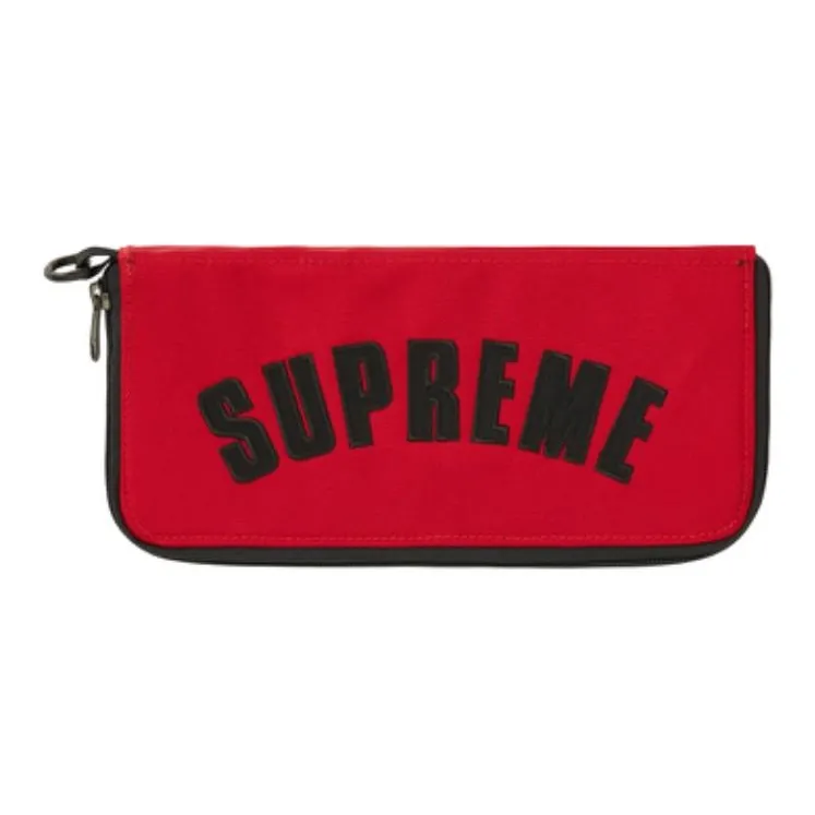 Supreme THE NORTH FACE Supreme SS19 Embroidery Makeup Bag, Wallet, Clutch Regular Unisex Red