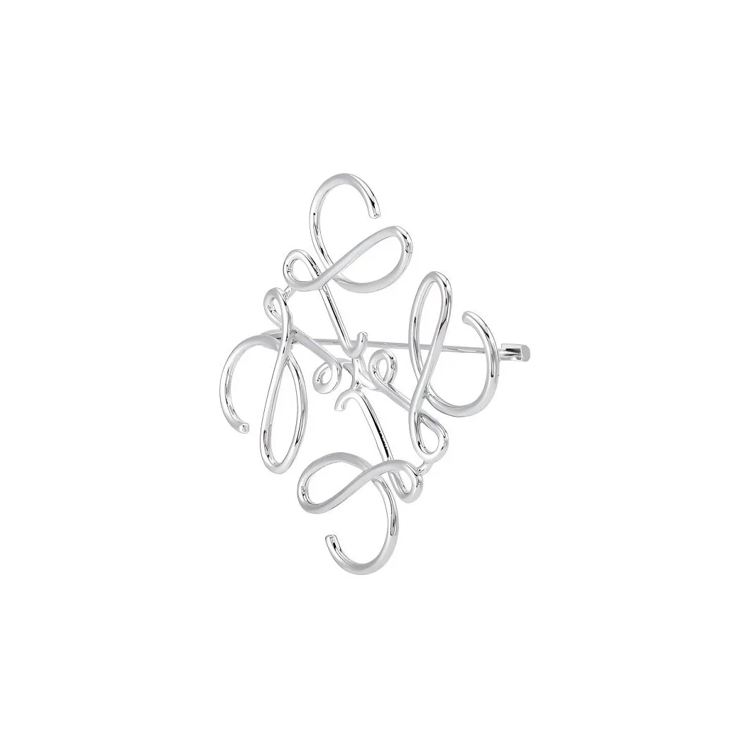 LOEWE Совместное издание Латунь Броши Унисекс Серебряный