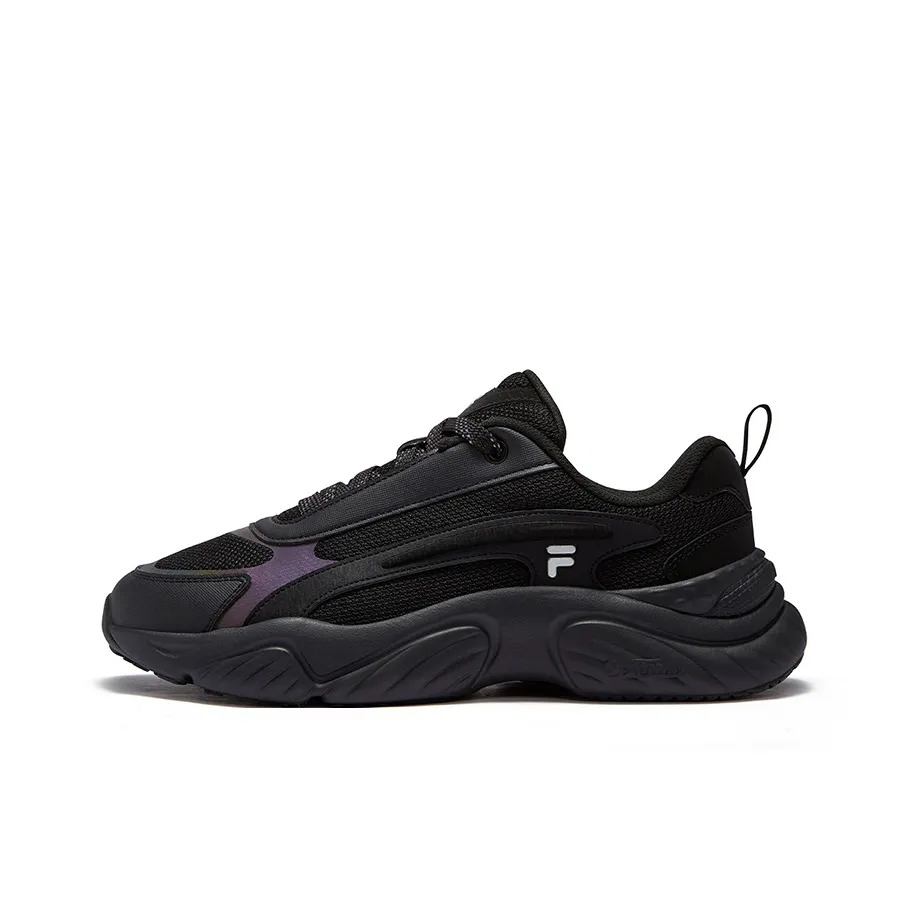 FILA FUSION Conch D Износостойкий и Легкий Низкий Топ Беговые кроссовки Мужские Черные