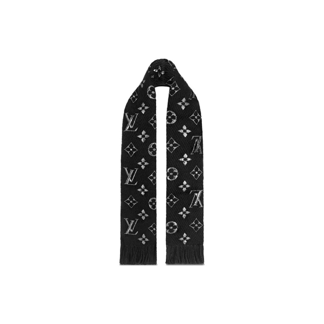 LOUIS VUITTON Pre Owned 2020 Lv Logomania Wool Scarf