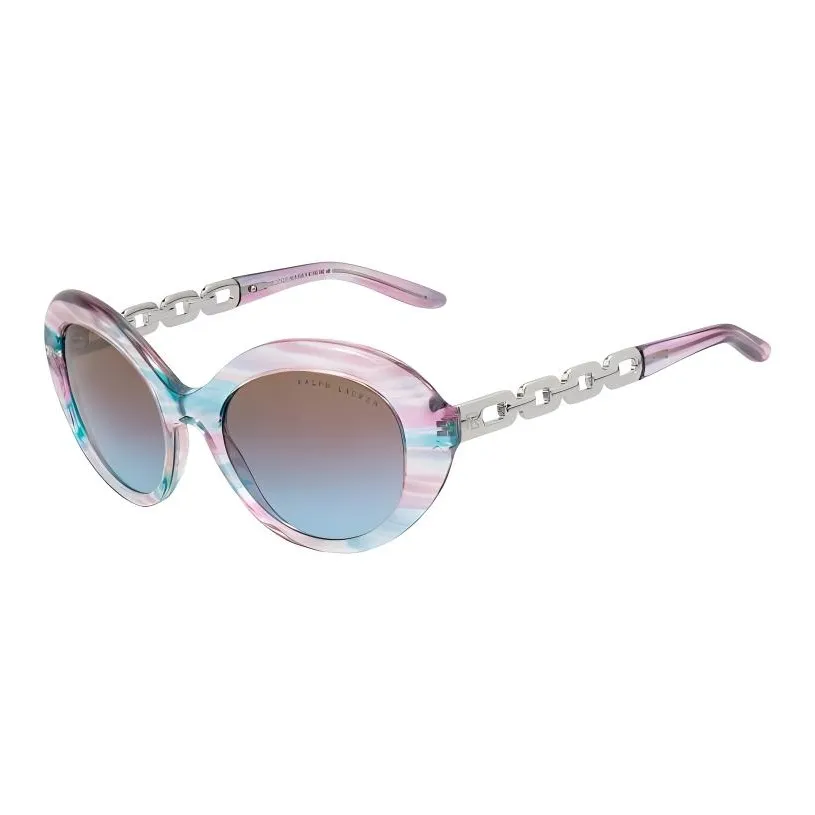 Ralph Lauren Resin Irregular Shape Sunglasses Women's Pink/Blue