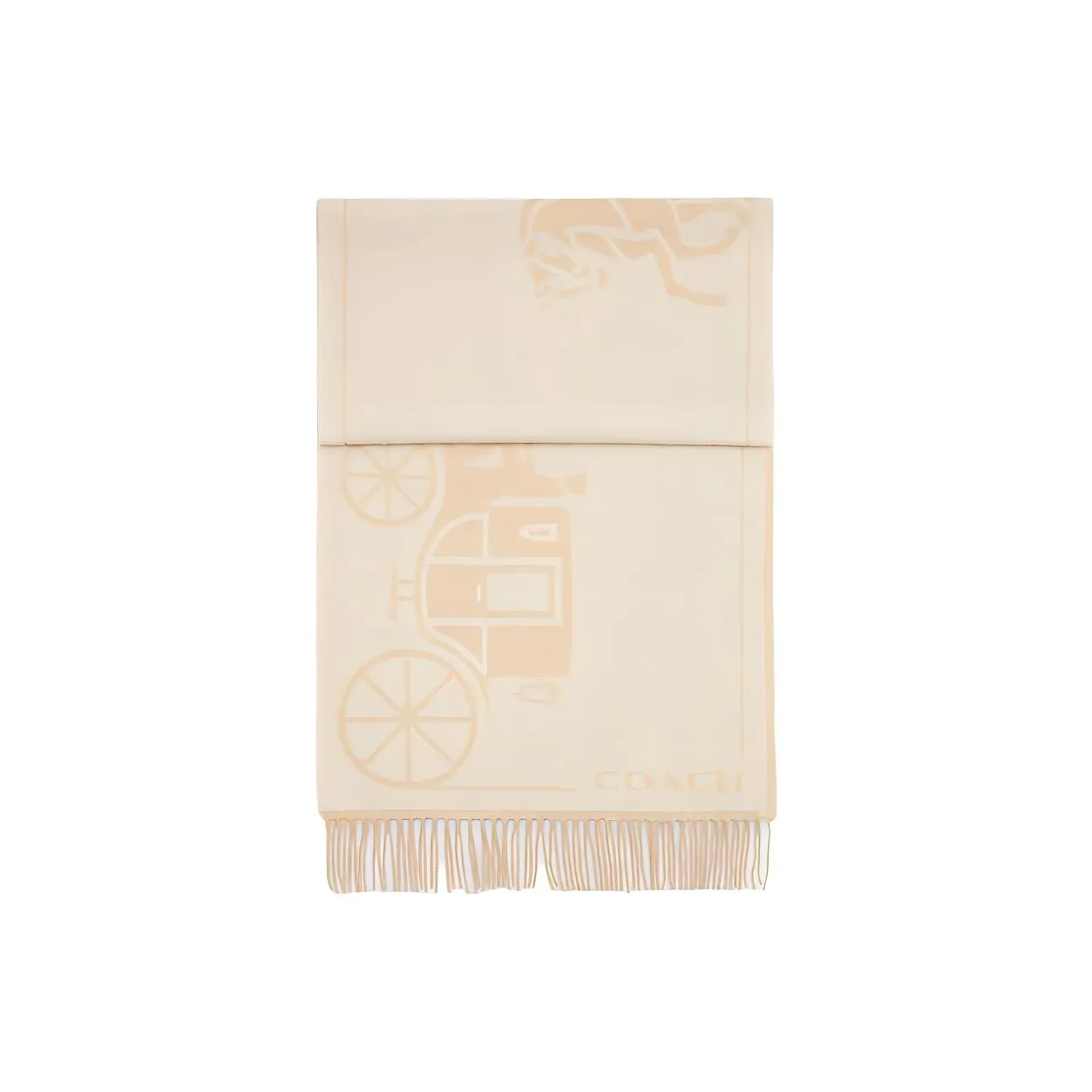COACH Кашемир Вязаные Шарфы Унисекс Бежевый