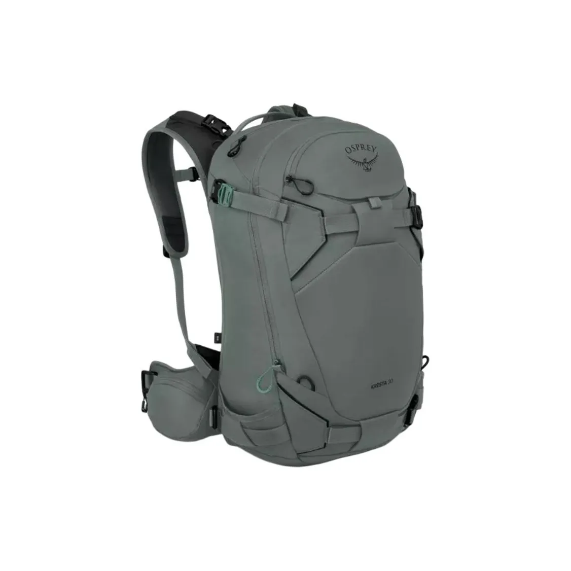 OSPREY Recycled Materials Outdoor Mountaineering Bag, Backpack Regular Unisex Gray Green