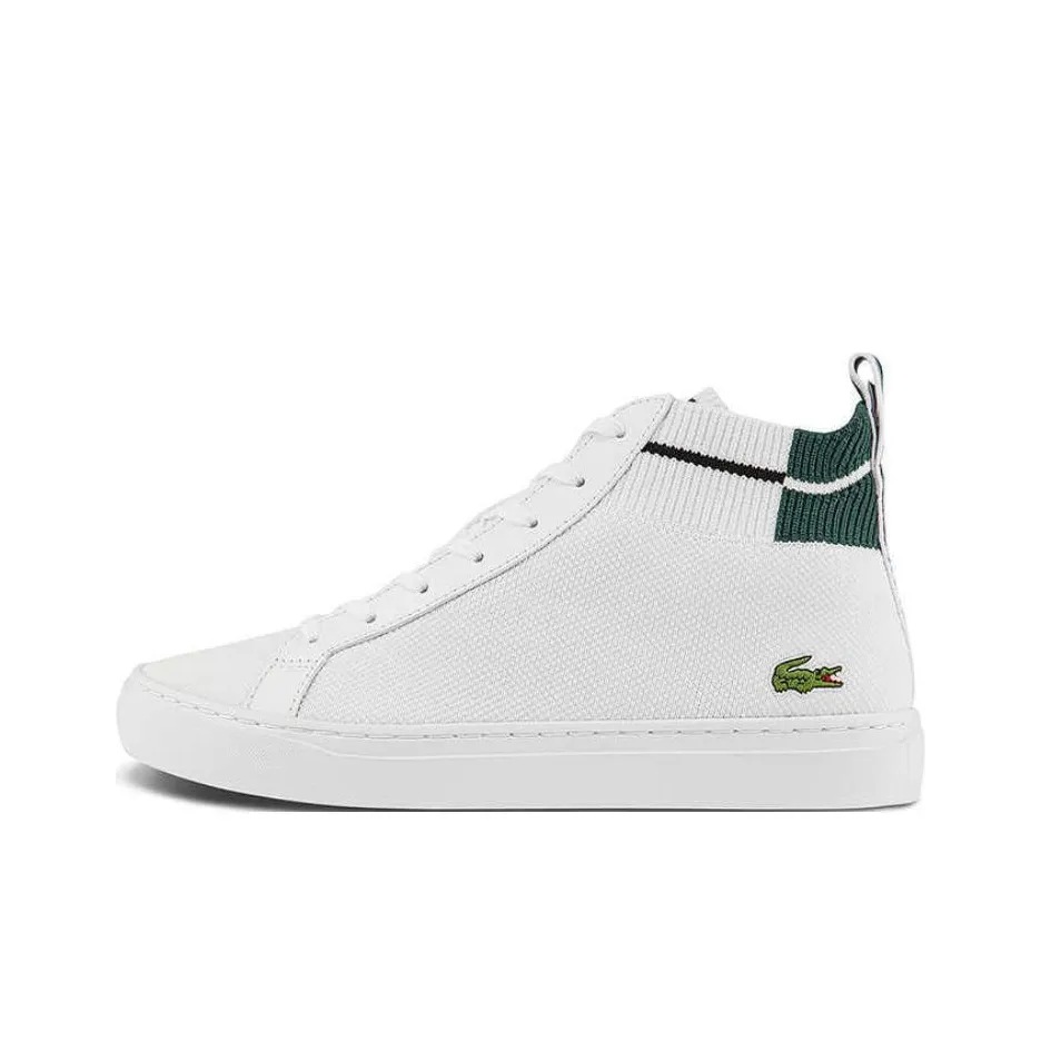 LACOSTE Высокие Кроссовки для Скейтбординга Мужские Белые
