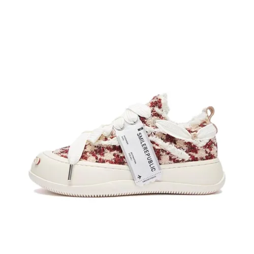 SMILEREPUBLIC Laugh Series Кроссовки для скейтбординга Low Top Бургундский Унисекс