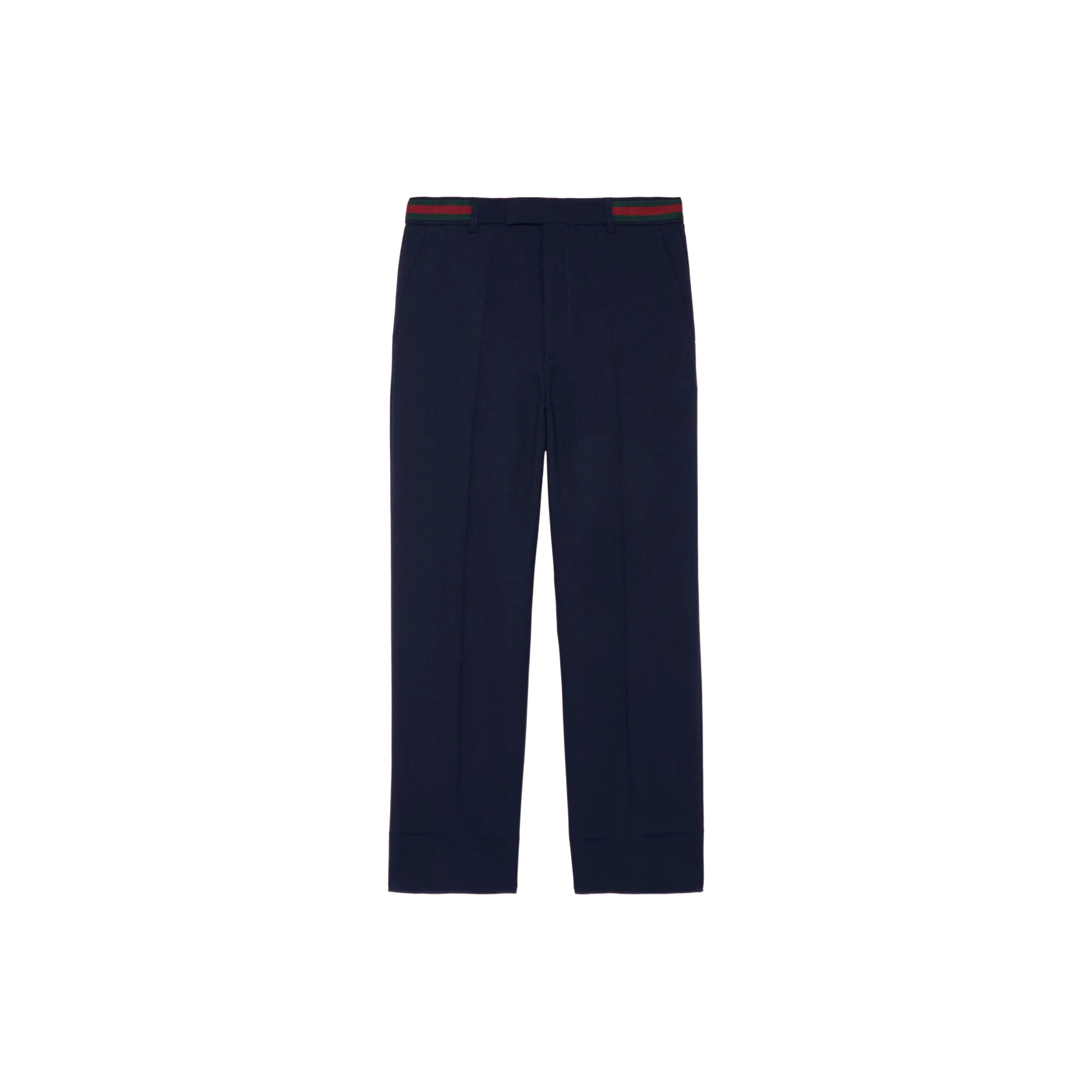GUCCI Web stripe Trim Cropped Trousers