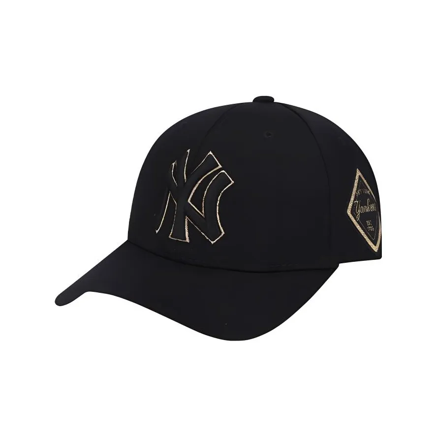 MLB Wool Blend Baseball Caps CP85 Unisex Black/Gold