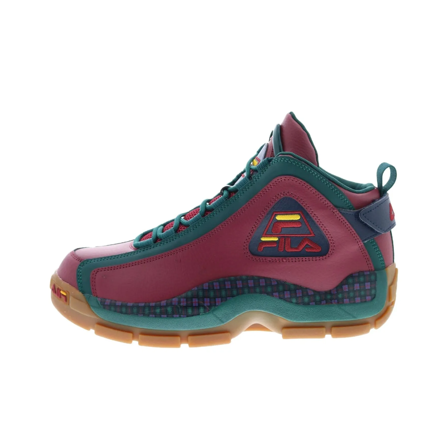FILA Grant Hill 2 Mid Top Basketball Shoes Men's Red Green